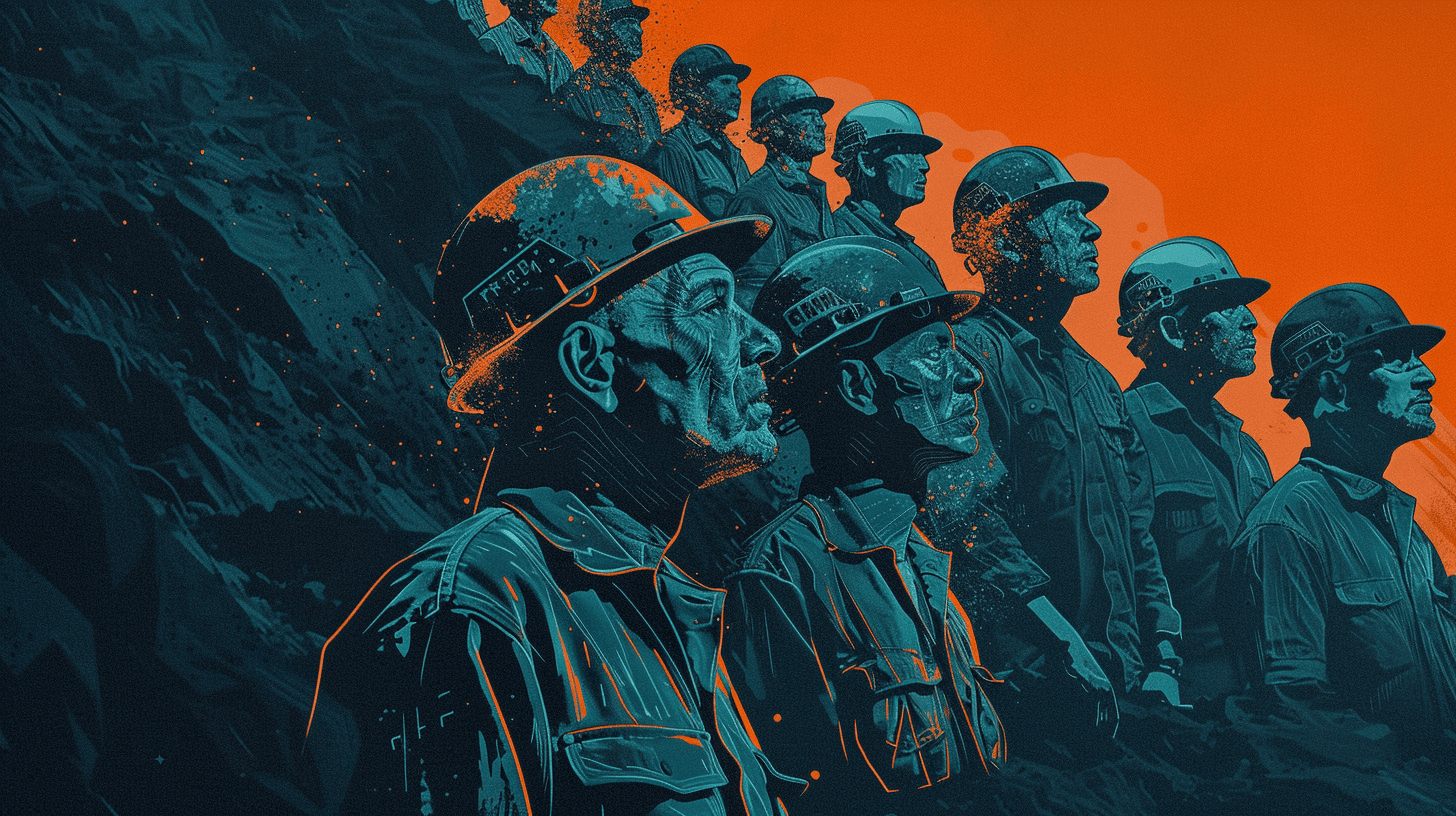 creatyba_A_graphic_representation_shows_a_group_of_miners_in_a__798449df-5991-451a-8821-63c7db294fe9